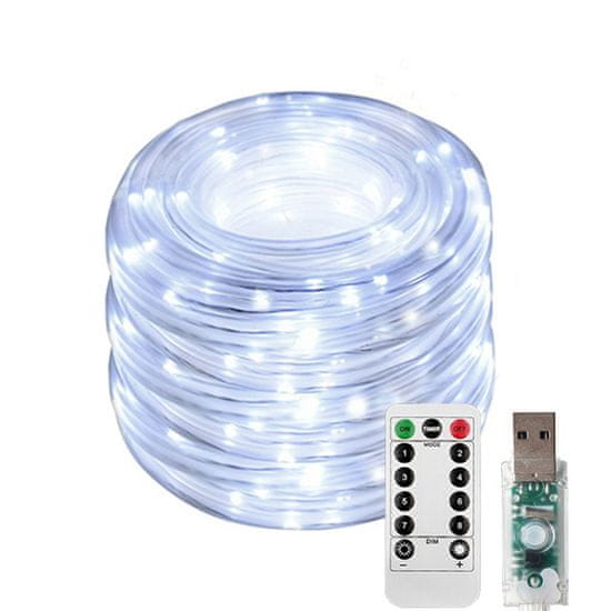 X-SITE LED RGB svetelná reťaz GZD-001 5m USB biely