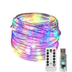 X-SITE LED RGB svetelná reťaz GZD-001 20m USB farebný