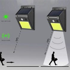 X-SITE LED vonkajšie solárne svetlo BD001 s detektorom pohybu