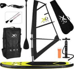 XQMAX Paddleboard XQ MAX SHARK 305 WIND SUP SET s plachtou