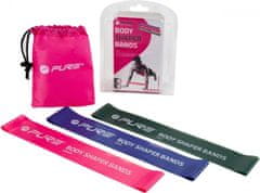 Pure2Improve Odporové fitnes aerobic gumy P2I BodyShaper SET 3 ks