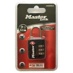 MasterLock Visiaci kombinačný zámok TSA 4680EURDBLK