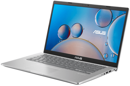 elegantný univerzálny notebook asus 14 x 415 windows 10 home dvojčlánková batéria podsvietená klávesnica intel grafika čítačka pamäťových kariet kamera Bluetooth wifi ac pripojenie wlan hdmi matný displej ips výkonný procesor intel nízka hmotnosť notebooku