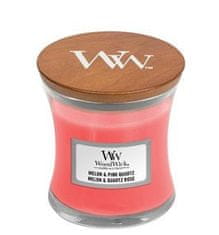 Woodwick Vonná sviečka váza Melon & Pink Quartz 85 g