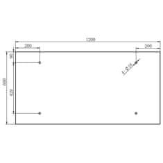 Vidaxl Vchodová strieška z bezpečnostného skla VSG 120x60 cm nehrdzavejúca oceľ