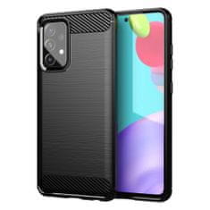 IZMAEL Carbon Shield TPU puzdro pre Samsung Galaxy A72 5G/Galaxy A72 4G - Čierna KP9522