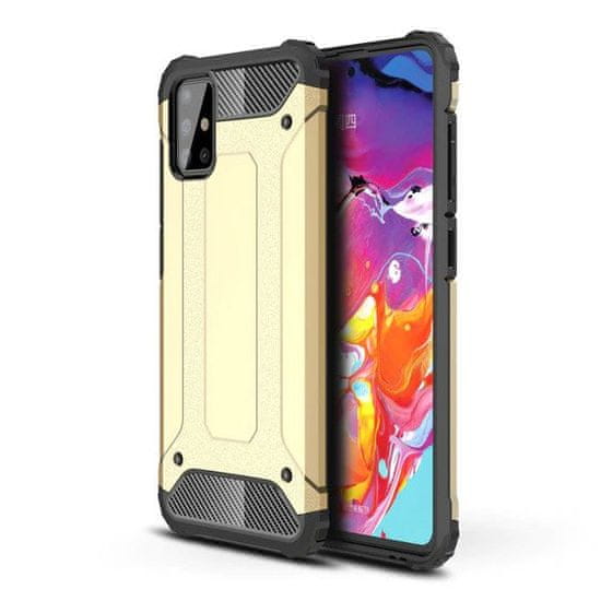 IZMAEL Puzdro Hybrid Armor pre Samsung Galaxy A71 - Zlatá KP10307