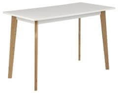 Design Scandinavia Pracovný stôl Raven, 117 cm, MDF, biela