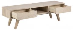 Design Scandinavia Televízny stolík A-Line, 150 cm, drevotriesková doska, biely dub