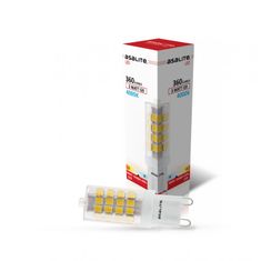 Asalite ASAL0156 LED bodová žiarovka G9 3 W číra Farba svetla (K): 3000