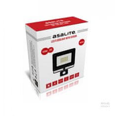 Asalite ASAL0138 LED reflektor so senzorom 10 W čierny Farba svetla (K): 6500