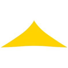 Vidaxl Tieniaca plachta oxfordská látka trojuholníková 3x3x3 m žltá