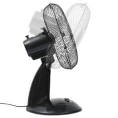 Vidaxl Stolný ventilátor 3 rýchlosti 30 cm 40 W čierny