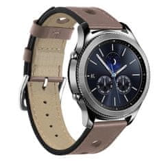 BStrap Leather Italy remienok na Samsung Gear S3, khaki brown