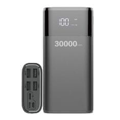 MG WPB-001 Power Bank 30000mAh 4x USB 2A, čierny