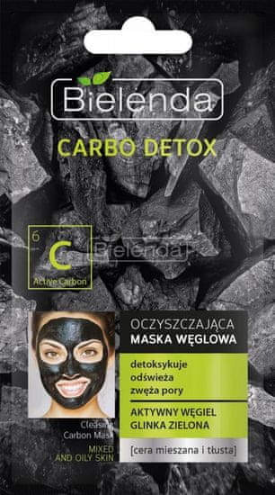 Bielenda CARBO DETOX detoxikačno - čistiaca pleťová maska 8g