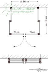 Peddy Shield Skrutkovacie ukotvenie na rám paravánu 2 ks