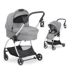 Hauck Colibri Pram korba melange grey - rozbalené