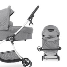 Hauck Colibri Pram korba melange grey - rozbalené