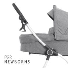 Hauck Colibri Pram korba melange grey - rozbalené