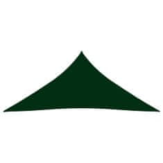 Vidaxl Tieniaca plachta oxfordská látka trojuholníková 4,5x4,5x4,5 m tmavozelená