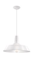 Nova Luce Nova Luce Štýlové závesné svietidlo Osteria v troch farebných prevedeniach - 1 x 60 W, priemer. 460 mm, biela NV 420202