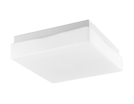 Nova Luce Nova Luce Elegantné kúpeľňové stropné svietidlo Cube z bieleho opálového skla - 1 x 40 W, 250 x 250 x 75 mm NV 6110042