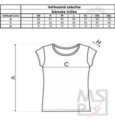 MSP Dámske tričko s moto motívom 126 Cross