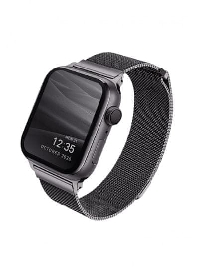 UNIQ DANTE oceľový remienok Apple Watch 44/42 mm Graphite UNIQA-44mm-DANGRP, sivý