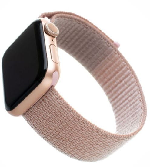 FIXED Nylonový remienok Nylon Strap pre Apple Watch 40mm / Watch 38mm, ružovo zlatý FIXNST-436-ROGD