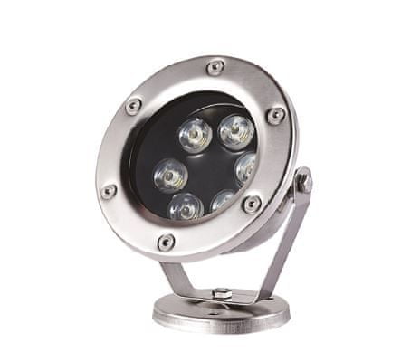 ACA Lightning Fontánový LED reflektor AQUET 6W/12V AC-DC/6000K/450Lm/60°/IP68/IK10