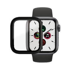 PanzerGlass Full Protection pre Apple Watch 4/5/6 / SE 44mm (čierny rámček) 3641