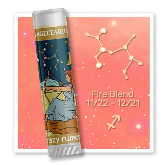 Crazy Rumors Balzam na pery Zodiac - Strelec (Lip Balm) 4,4 ml