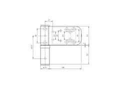 Simonswerk sada 3ks pántov SIKU 3D K 3130 RAL1036 bronz, 18-22 mm