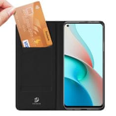 Dux Ducis Skin Pro knižkové kožené puzdro na Xiaomi Redmi Note 9T 5G, čierne