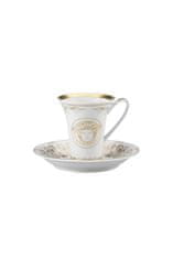 Rosenthal Versace ROSENTHAL VERSACE MEDUSA GALA GOLD Espresso šálka s tanierikom