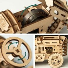 Robotime Robotime 3D dřevěné mechanické puzzle Traktor 135 dílků