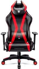 Diablo Chairs X-Horn 2.0, XL, čierna/červená (5902560336887)