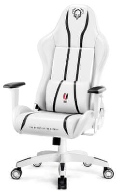 Diablo-Chairs X-One 2.0, biela/čierna (5902560337822) výškové polohovanie funkcia hojdania stabilná základňa 