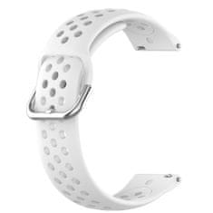 BStrap Silicone Dots remienok na Samsung Galaxy Watch 3 41mm, white