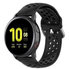 BStrap Silicone Dots remienok na Samsung Galaxy Watch 3 41mm, black