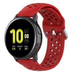 BStrap Silicone Dots remienok na Samsung Galaxy Watch 3 41mm, red