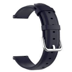 BStrap Leather Lux remienok na Samsung Galaxy Watch 3 41mm, navy blue