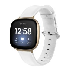 BStrap Leather Lux remienok na Fitbit Versa 3, white