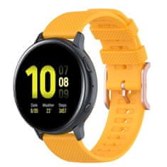 BStrap Silicone Rain remienok na Samsung Galaxy Watch 3 41mm, yellow