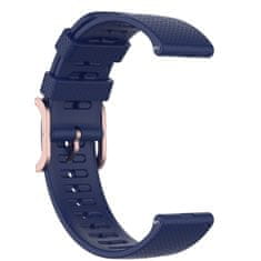 BStrap Silicone Rain remienok na Samsung Galaxy Watch 3 41mm, dark blue