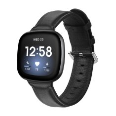 BStrap Leather Lux remienok na Fitbit Versa 3, black