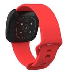 BStrap Silicone (Large) remienok na Fitbit Versa 3, red