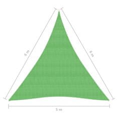 Vidaxl Tieniaca plachta 160 g/m2 bledozelená 5x6x6 m HDPE