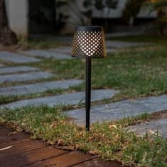 KINGHOME NEW GARDEN záhradná lampa GRETA SOLAR NEGRO 5v1 čierna - LED